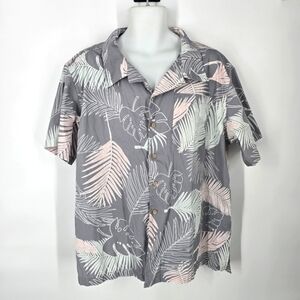 Barefoot In Paradise Shirt Men's Hawaiian XL Vintage Short Sleeve Button Up